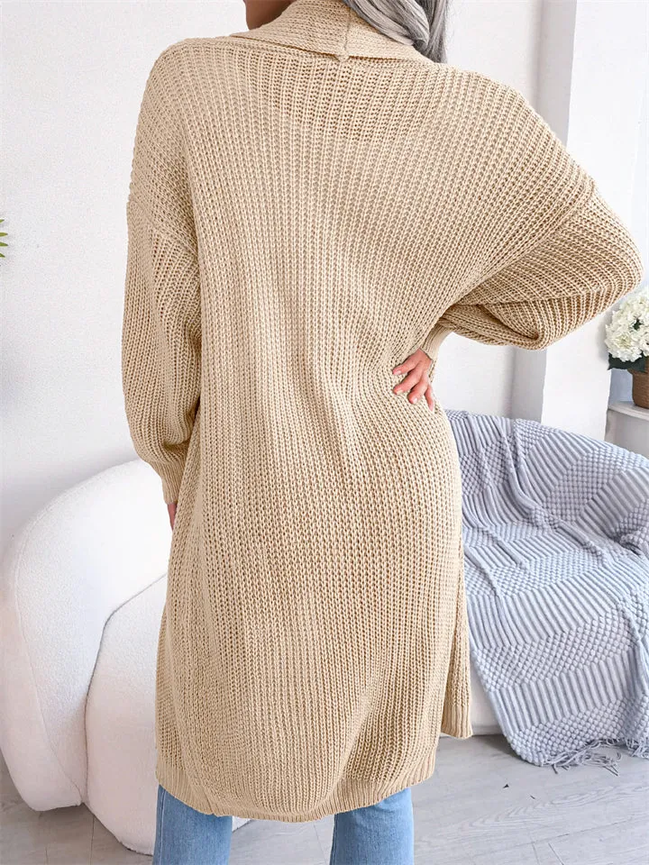 All Match Leisure Lapel Cardigan Loose Women's Sweater
