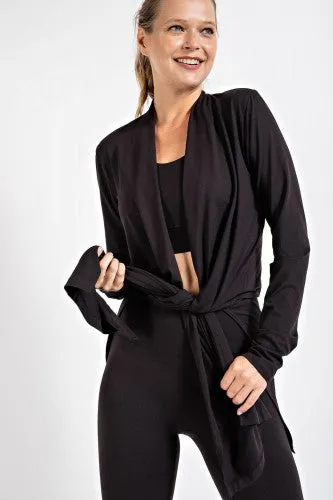 Black Butter Soft Long Sleeve Cardigan