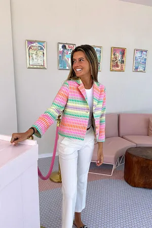 EMMA FLUORESCENT JACQUARD JACKET
