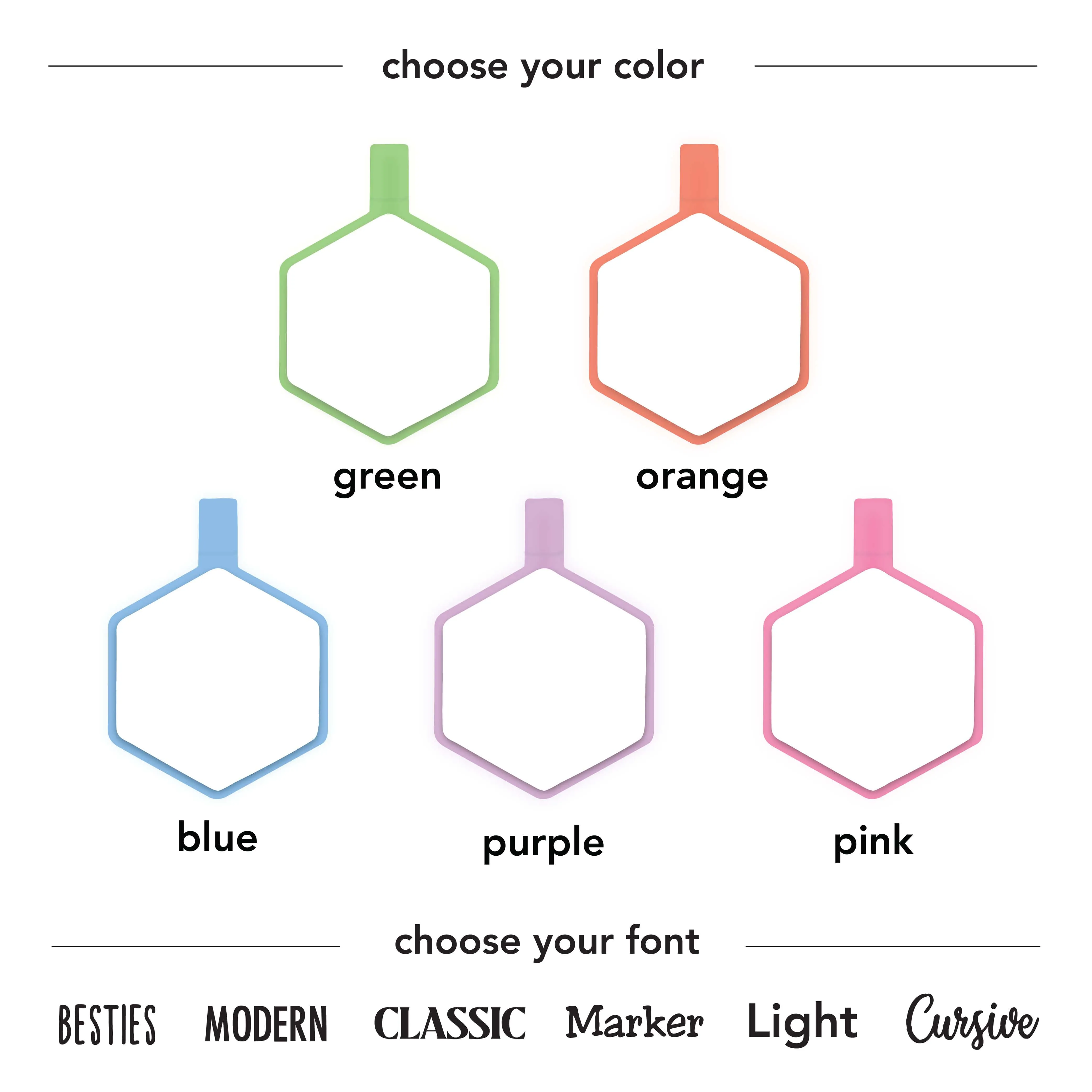 Glow in the Dark Silicone ID Tags