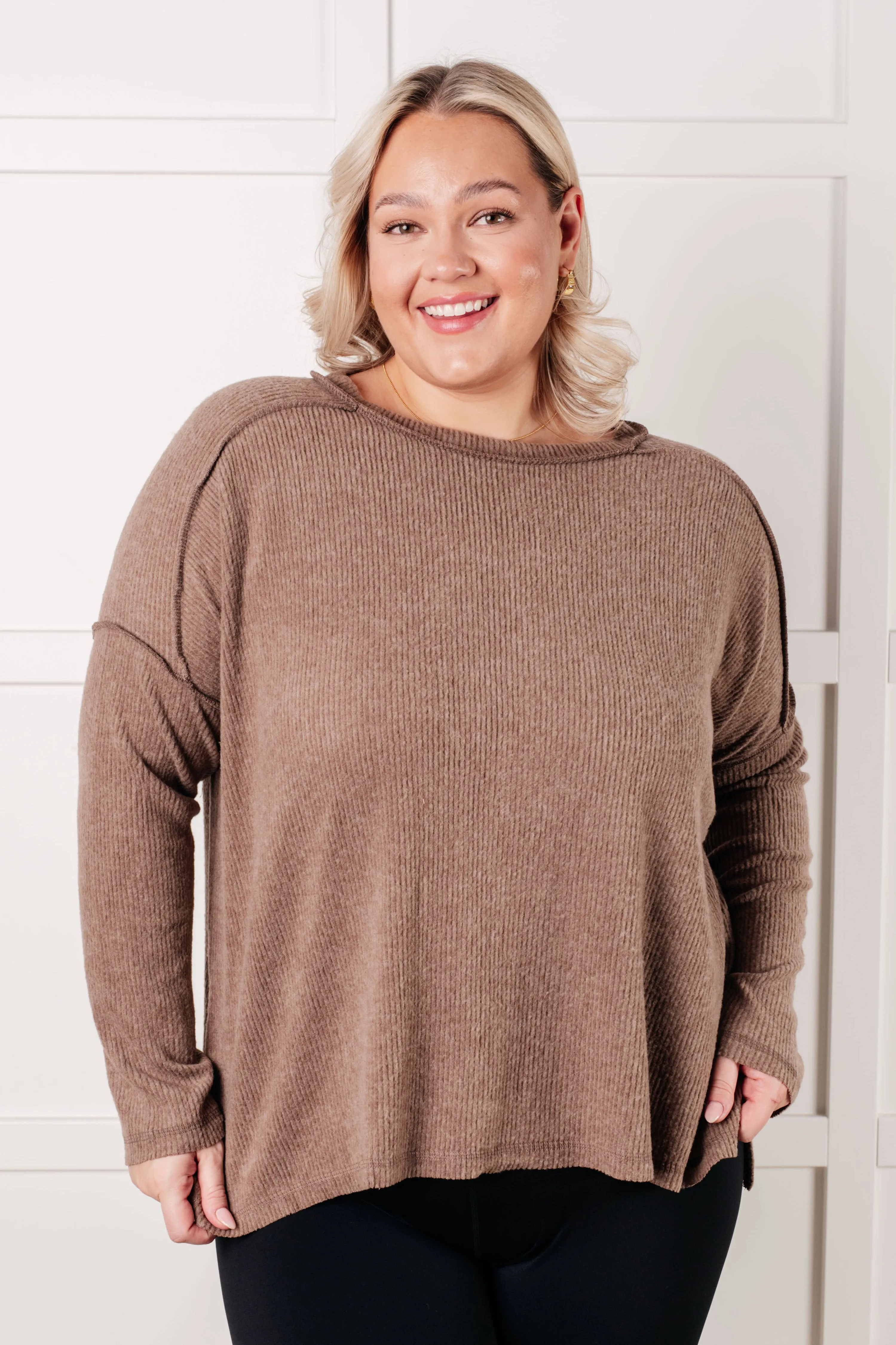 Simply Basic Ribbed Hacci Sweater
